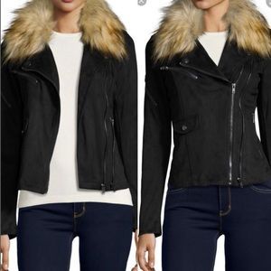 Suede fur Moto jacket